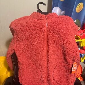 Wonder Nation Kids Pea Coat in Coral